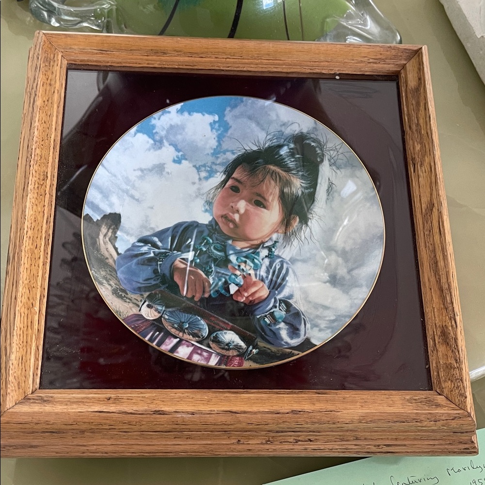 Hamilton Wall Decorative Wooden Framed Plate The Proud Nation In The Big Land